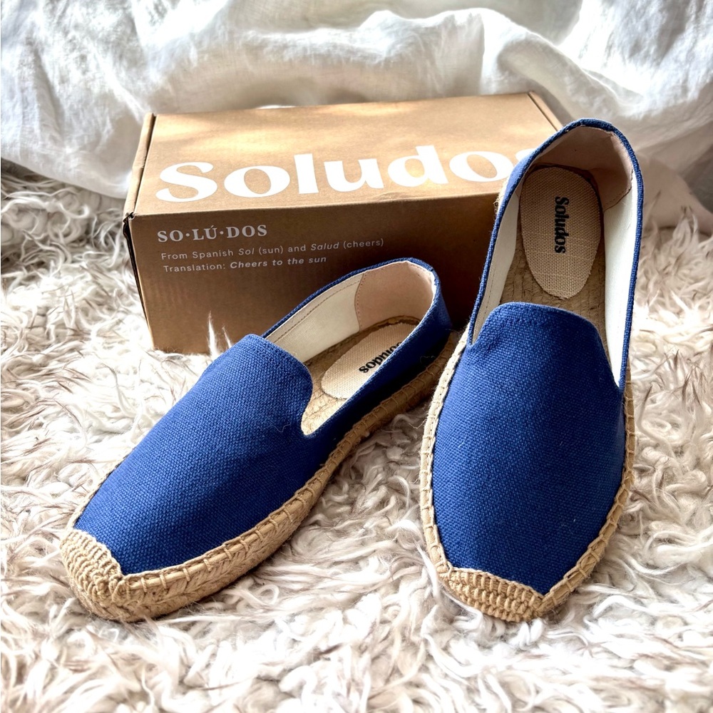💙🆕 Soludos ‘The Smoking Slipper’ - 
Marlin Blue Espadrilles